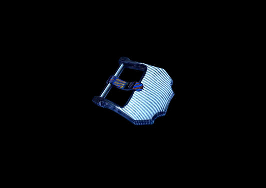 Hand-Forged 22mm Watch Buckle — SS Damascus