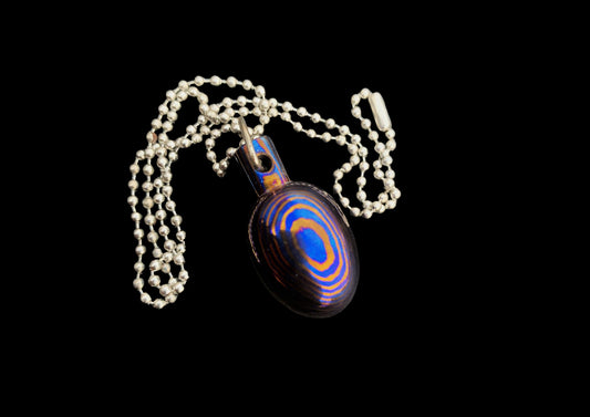 Timascus Thinking Egg Pendant Necklace — Unisex