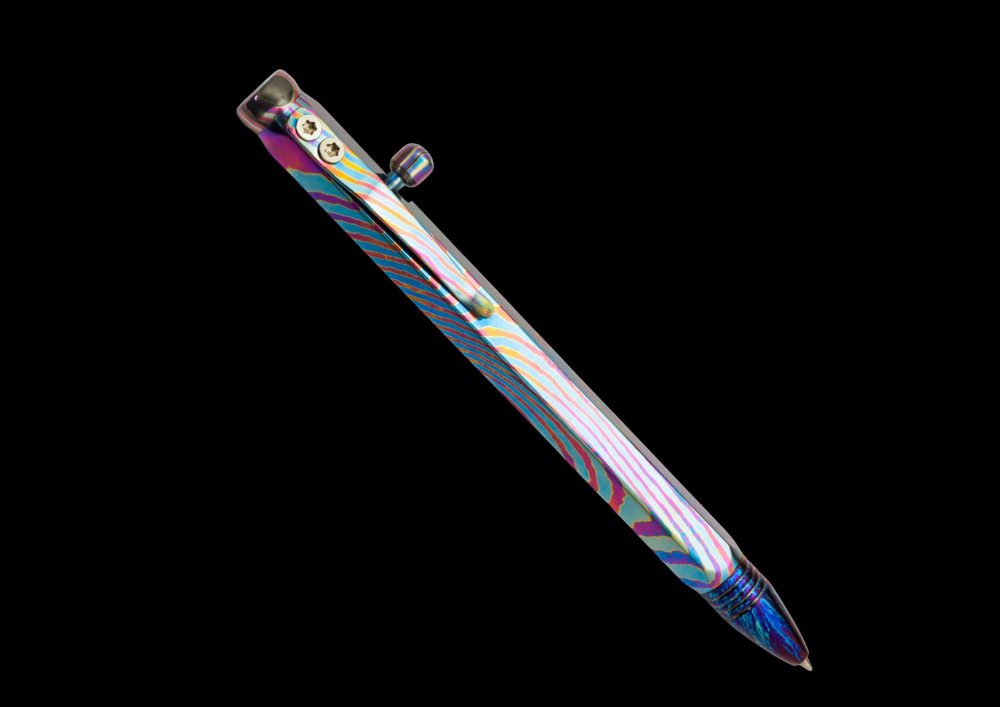 Hand Forged Niobuti Bullet Action Pen — Premium EDC Writing Instrument