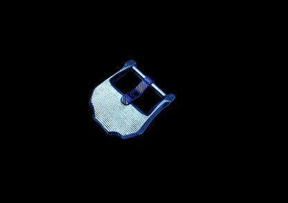 Hand-Forged 22mm Watch Buckle — SS Damascus