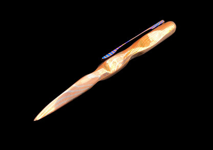 Hand-Forged Mokume Gane EDC Spike with Pocket Clip