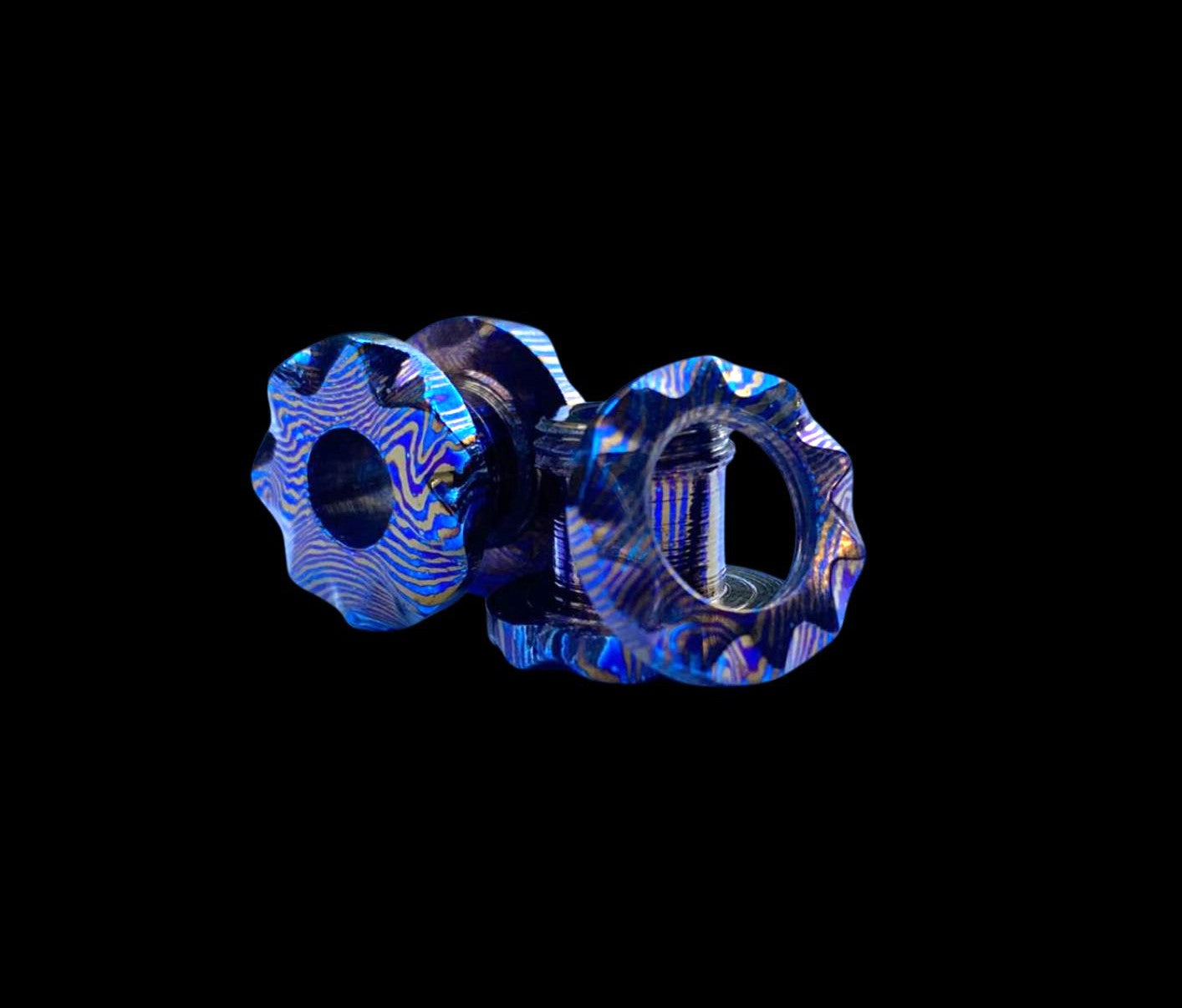MokuTi 2pcs G23 Ear Gauge 12MM — Hand Forged Titanium Body Jewelry