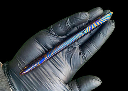 Hand Forged Mokuti Click Pen — Premium EDC Writing Instrument