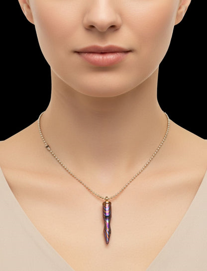 MokuTi Bullet Pendant Necklace — Unisex EDC Jewelry