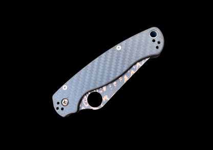 Spyderco Paramilitary 2 – Copper Damascus Tanto Blade