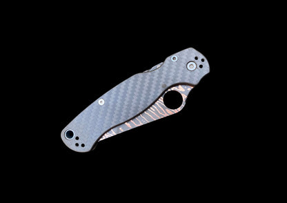 Spyderco Paramilitary 2 – Copper Damascus Tanto Blade