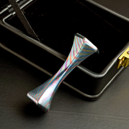 Hand Forged NiobiuTi Begleri Knuckle Roller Fidget Toy