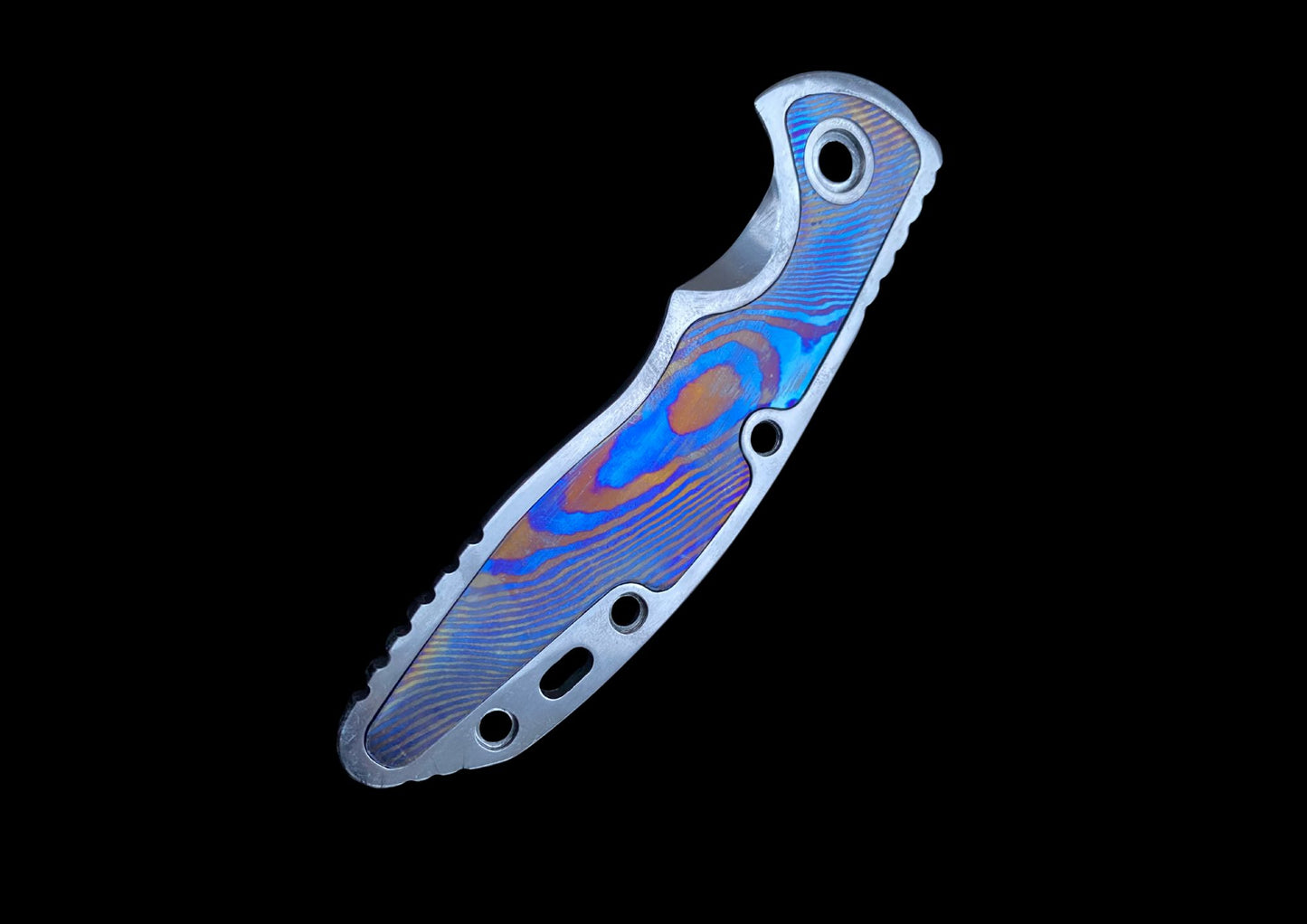Rick Hinderer XM-18 TC4 Titanium Scale with Mokuti Inlay — Elevate Your Hinderer