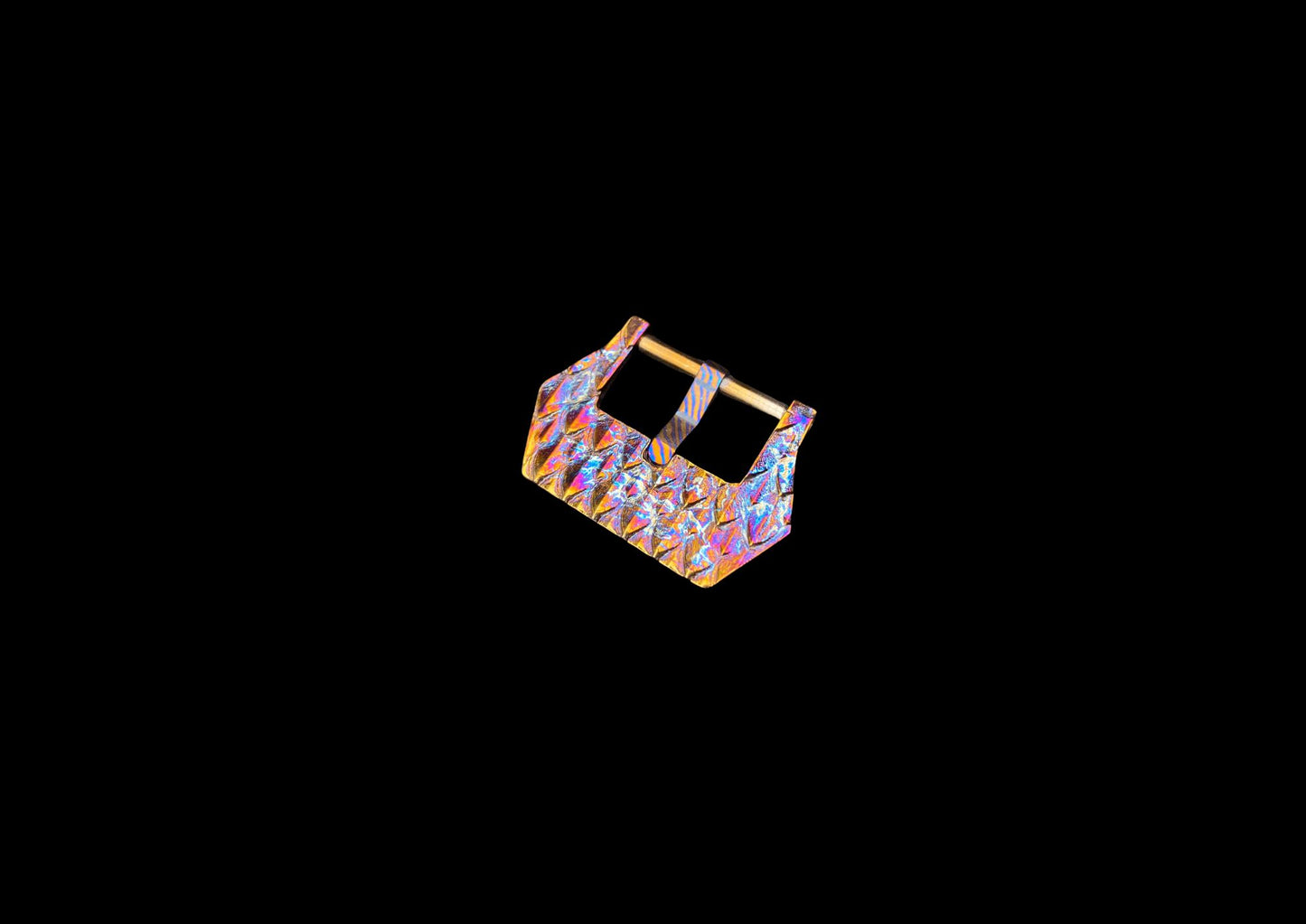 TC4 Titanium 24mm Watch Buckle – Dragon Skin Pattern