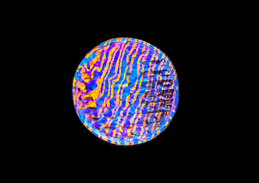 Hand Forged Mokuti Solid Worry Coin 3D Dragon Skin Texture