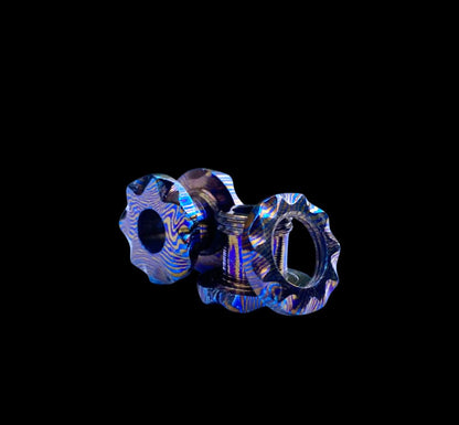 MokuTi 2pcs G23 Ear Gauge 12MM — Hand Forged Titanium Body Jewelry