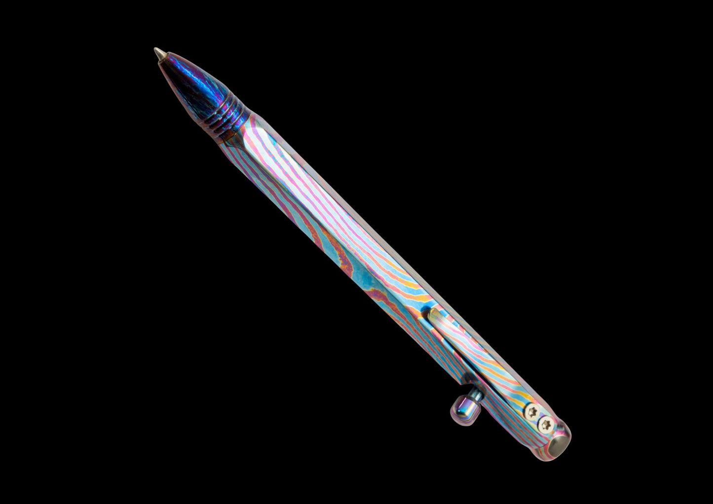 Hand Forged Niobuti Bullet Action Pen — Premium EDC Writing Instrument