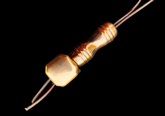 Hand-Forged Mokume Gane Hammer Pendant Necklace – Damascus Pattern