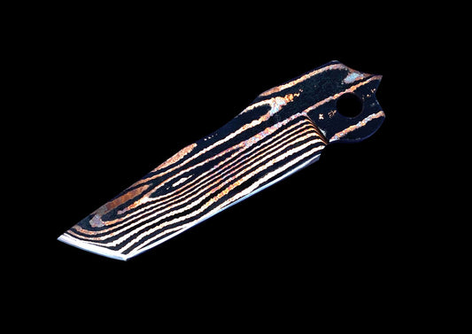 Chris Reeve Umnumzaan Copper Damascus Blade — Premium EDC Folding Knife