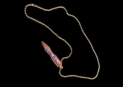 MokuTi Bullet Pendant Necklace — Unisex EDC Jewelry