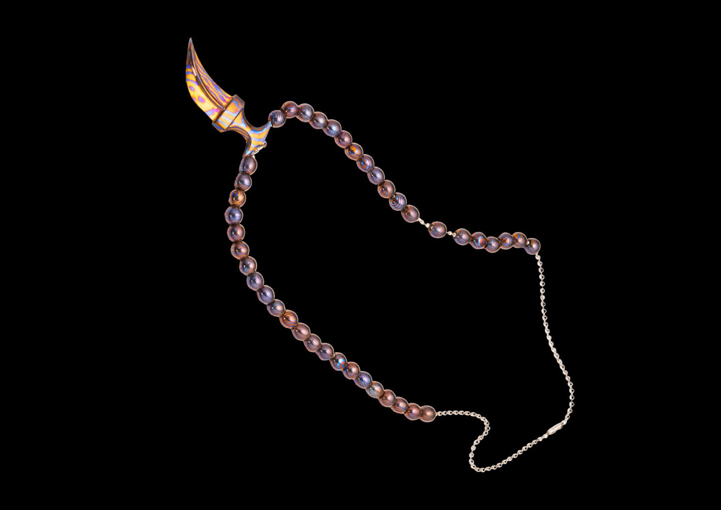 Father's Day Special | 8mm Beaded Bracelet – Mokume Gane | Mokuti | Timascus | SS Damascus