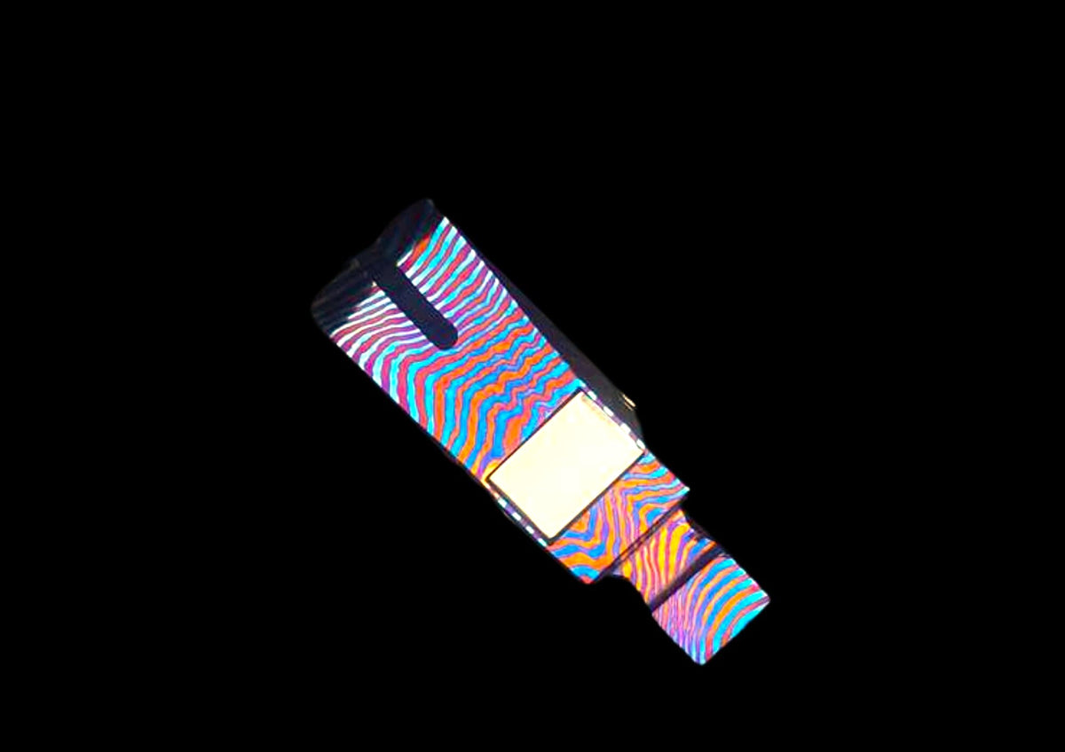 Hand Forged MokuTi Timascus Mini Hammer — Titanium Damascus EDC Collectible