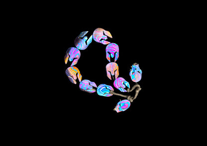 Hand Forged Timascus Spartan Bracelet