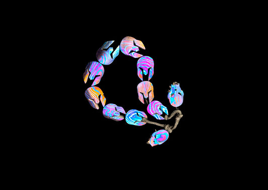 Hand Forged Timascus Spartan Bracelet