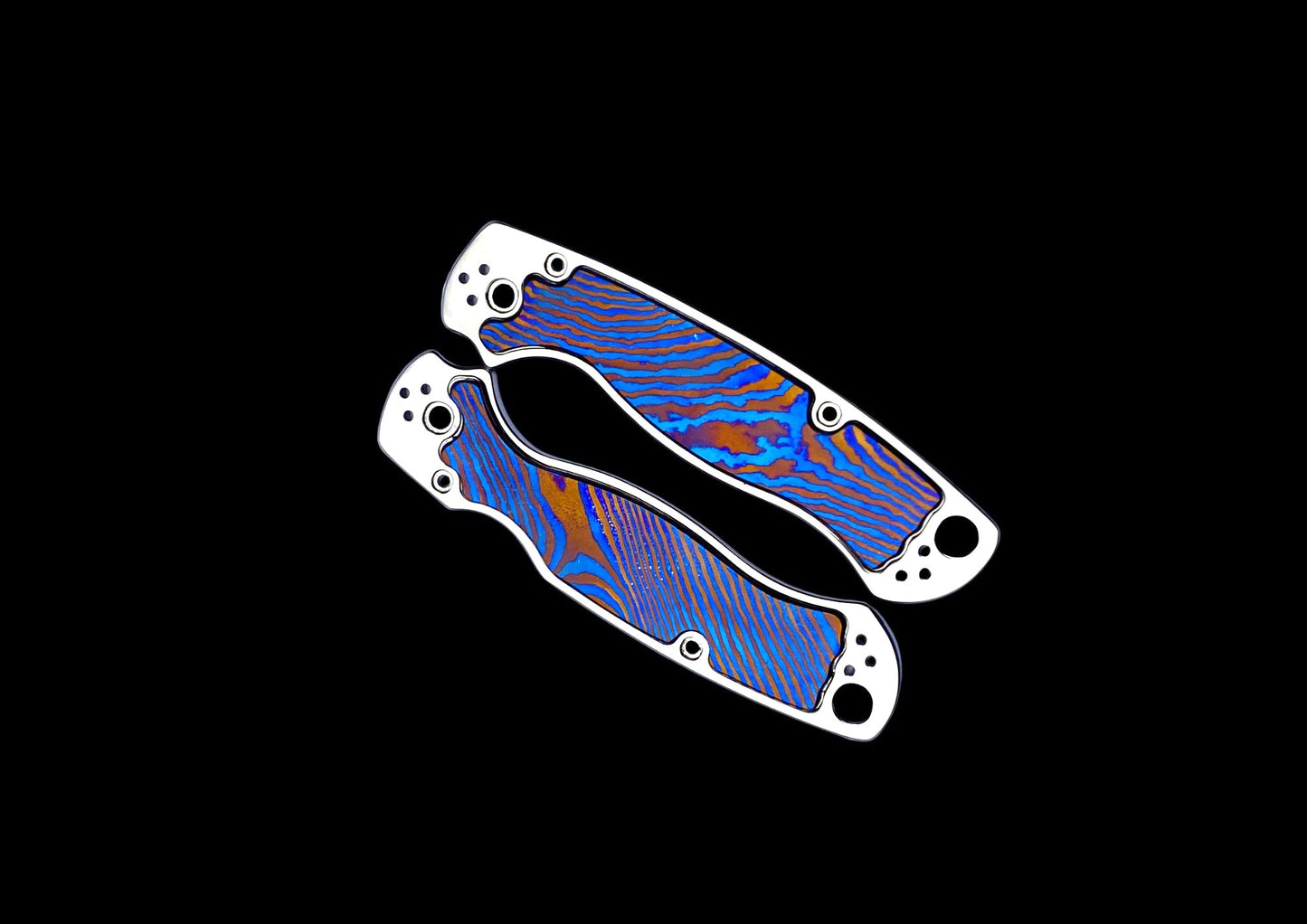 Spyderco Paramilitary 2 TC4 Titanium Scales with Mokuti Inlays