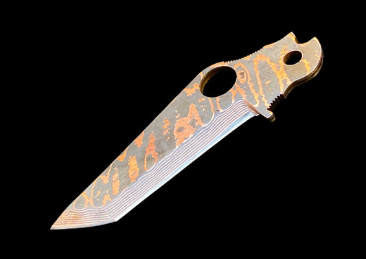 Spyderco Paramilitary 2 – Copper Damascus Tanto Blade