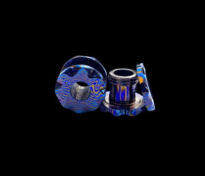 MokuTi 2pcs G23 Ear Gauge 12MM — Hand Forged Titanium Body Jewelry
