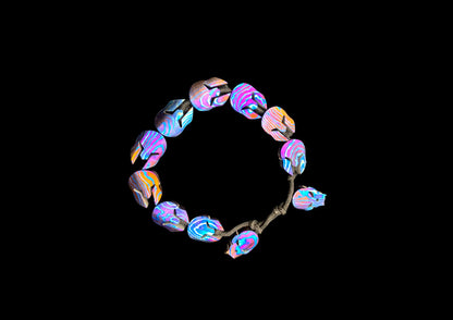 Hand Forged Timascus Spartan Bracelet