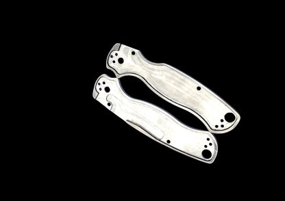 Spyderco Paramilitary 2 TC4 Titanium Scales with Mokuti Inlays