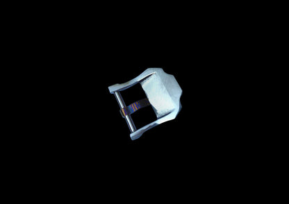 Hand-Forged 24mm Watch Buckle — TC4 Titanium with Mokuti Inlay