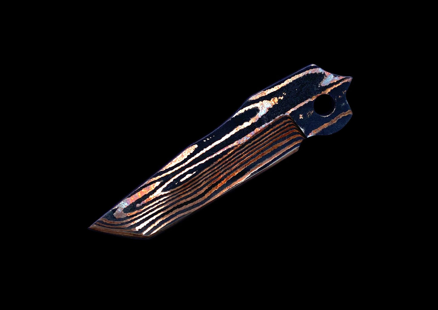 Chris Reeve Umnumzaan Copper Damascus Blade — Premium EDC Folding Knife