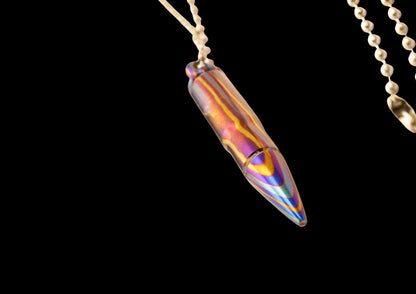 MokuTi Bullet Pendant Necklace — Hand Forged Titanium EDC Jewelry