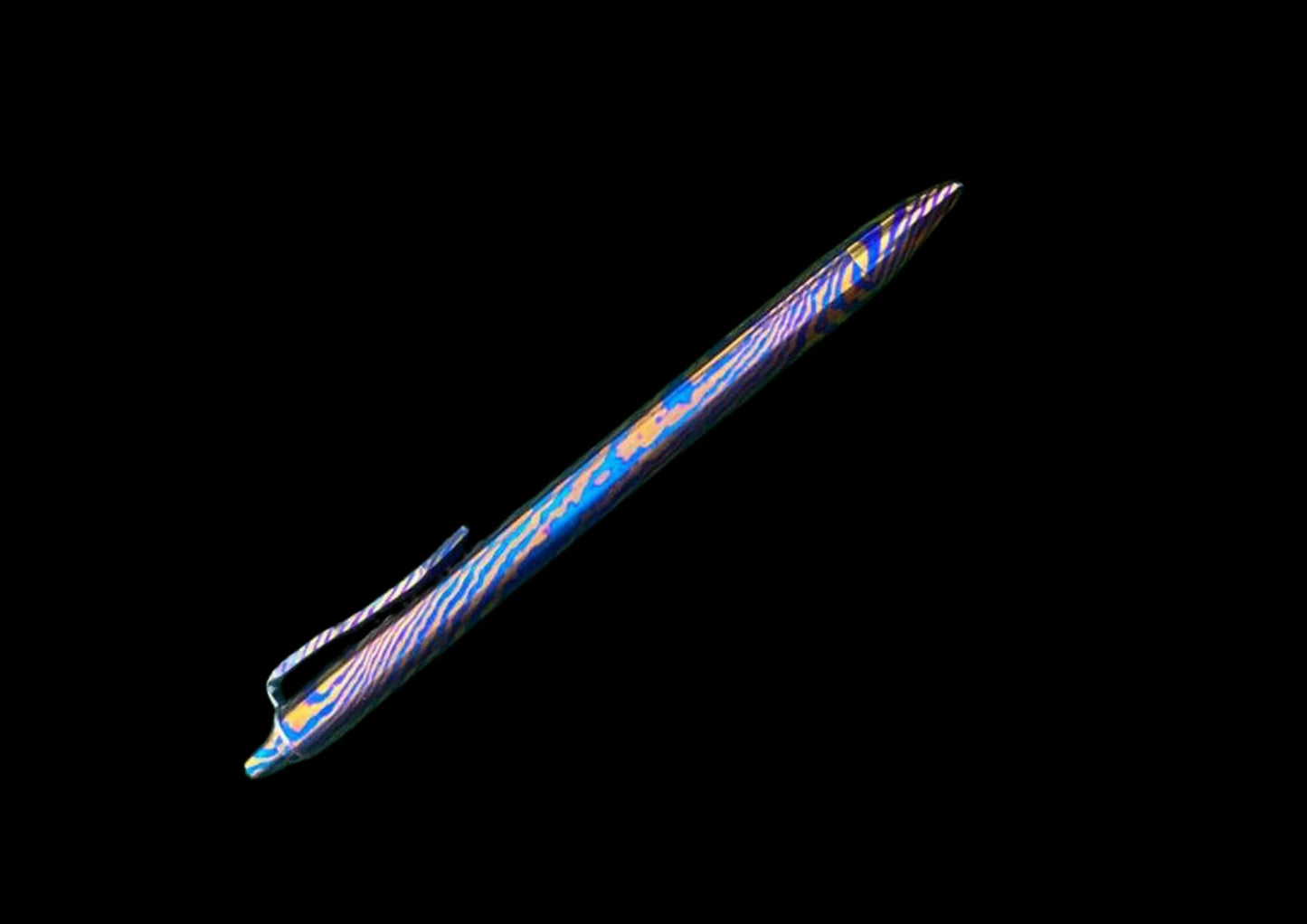 Hand Forged Mokuti Click Pen — Premium EDC Writing Instrument