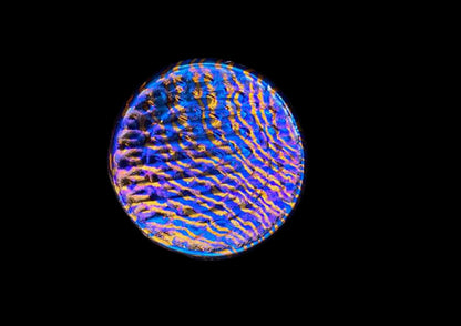 Hand Forged Mokuti Solid Worry Coin 3D Dragon Skin Texture