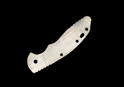 Rick Hinderer XM-18 3.5" Show Side Scale — TC4 Titanium with Copper Damascus Inlay