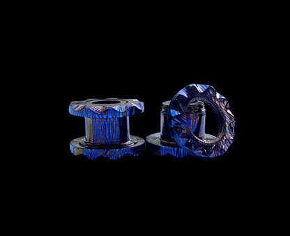 MokuTi 2pcs G23 Ear Gauge 10MM — Hand Forged Titanium Body Jewelry
