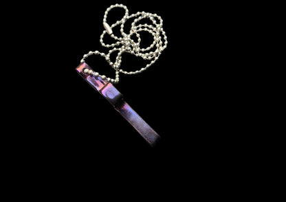 Hand Forged Timascus Deep Carry Cross Pendant Necklace