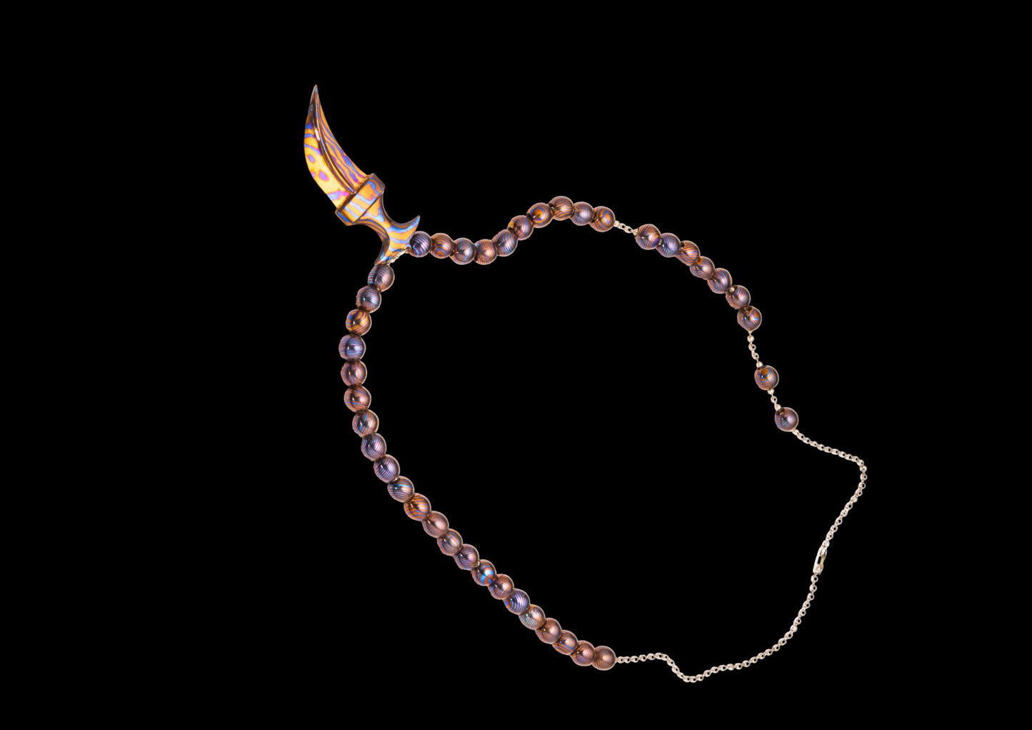 Father's Day Special | 8mm Beaded Bracelet – Mokume Gane | Mokuti | Timascus | SS Damascus