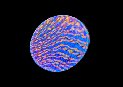 Hand Forged Mokuti Solid Worry Coin 3D Dragon Skin Texture
