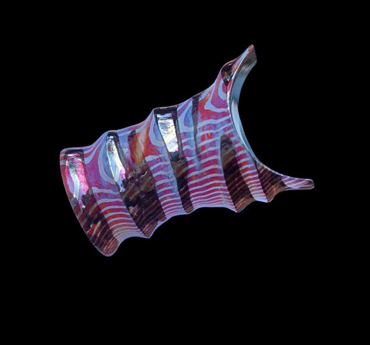 Hand-Forged Mokume Gane Damascus Drinking Cup – Twisted Pattern Artisan Whiskey & Sake Cup