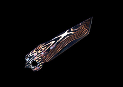 Chris Reeve Umnumzaan Copper Damascus Blade — Premium EDC Folding Knife