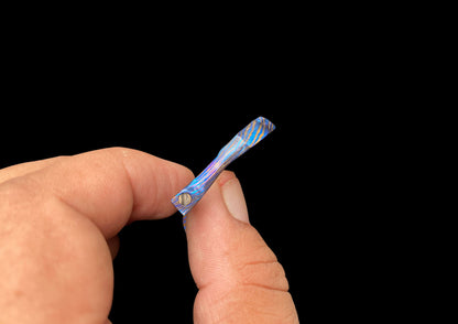 Hand Forged Timascus 3D Dragon Skin 24mm Watch Buckle