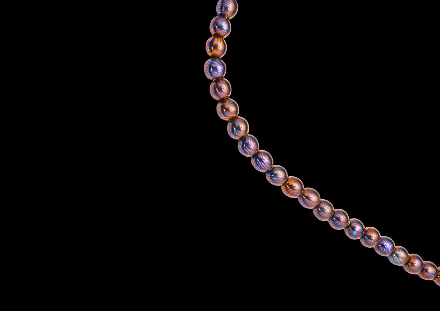 Father's Day Special | 8mm Beaded Bracelet – Mokume Gane | Mokuti | Timascus | SS Damascus