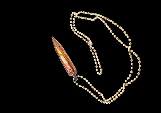 MokuTi Bullet Pendant Necklace — Hand Forged Titanium EDC Jewelry