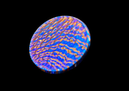 Hand Forged Mokuti Solid Worry Coin 3D Dragon Skin Texture