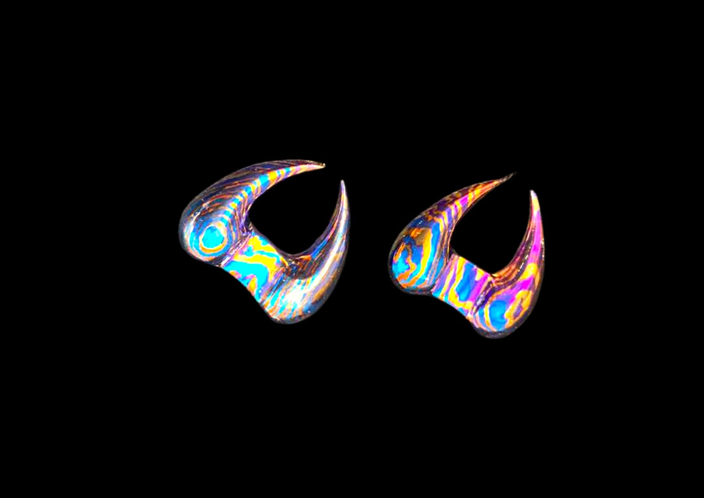 Handmade Timascus Pair of 3D CNC Cuff Links