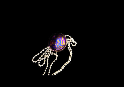 Handmade Timascus 8mm Deep Carry Worry Pendant Necklace
