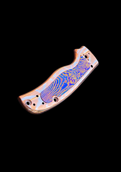 Spyderco Shaman Mokume Gane Both Side Scales with Mokuti Inlays