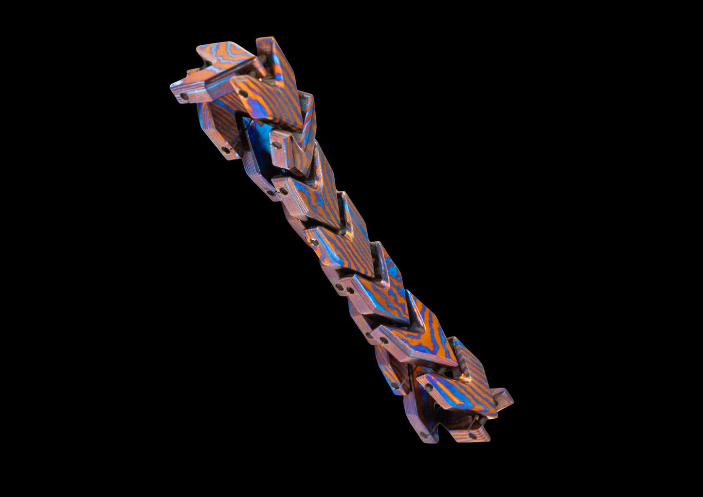 Hand Forged Mokuti Timascus Arrow Flexible Bracelet for Men & Women