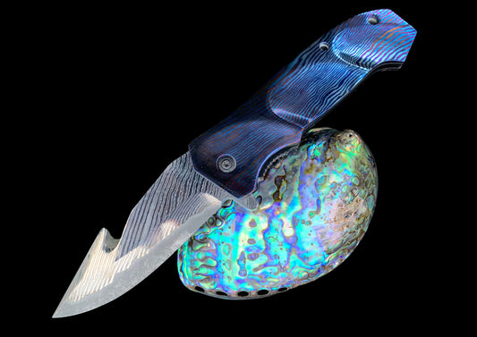 Hand Forged Flipper Folding Knife – Gout Hook Blade
