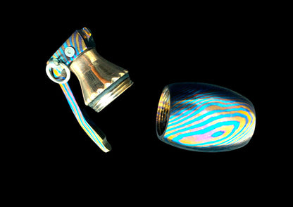 Hand Forged Timascus M26 Grenade Pill Box